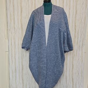 Blue Women's Open-front Cardigan